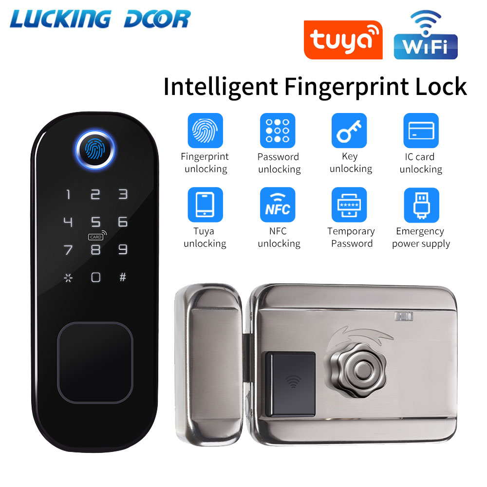 Smart Garden Door Lock - Tuya Smart Fingerprint Door Lock Rainproof