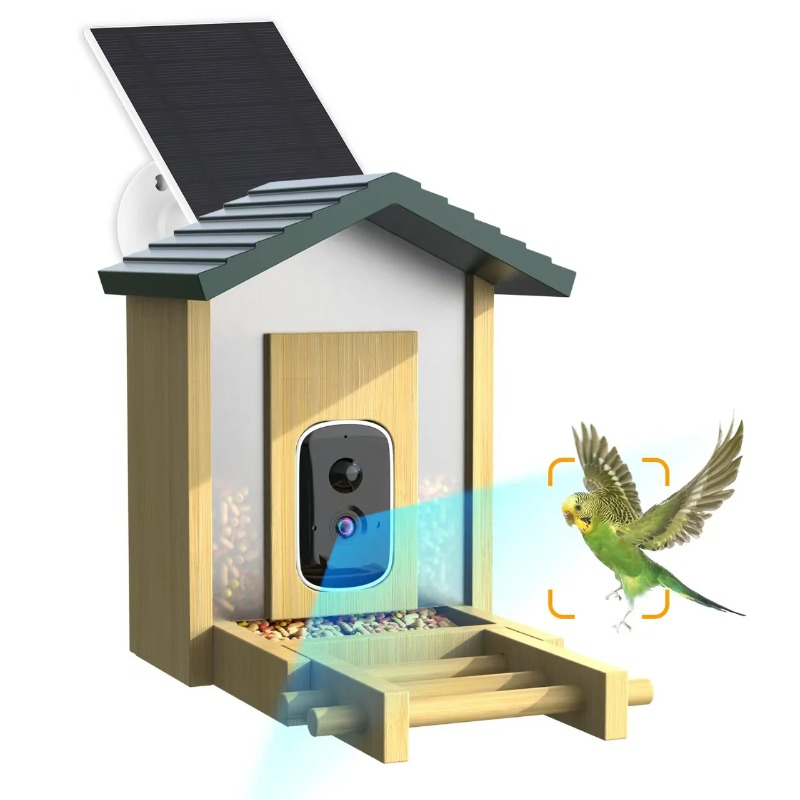 Smart Bird Feeder Camera - 4K AI Bird Feeder Camera Waterproof