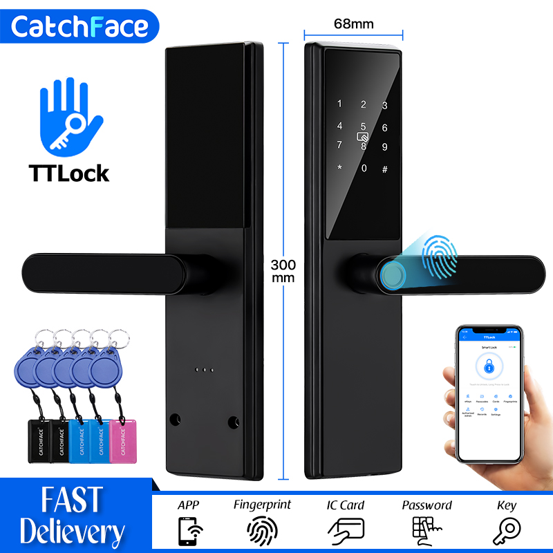Smart Garden Door Lock - Bluetooth Fingerprint Door Lock TTLock App