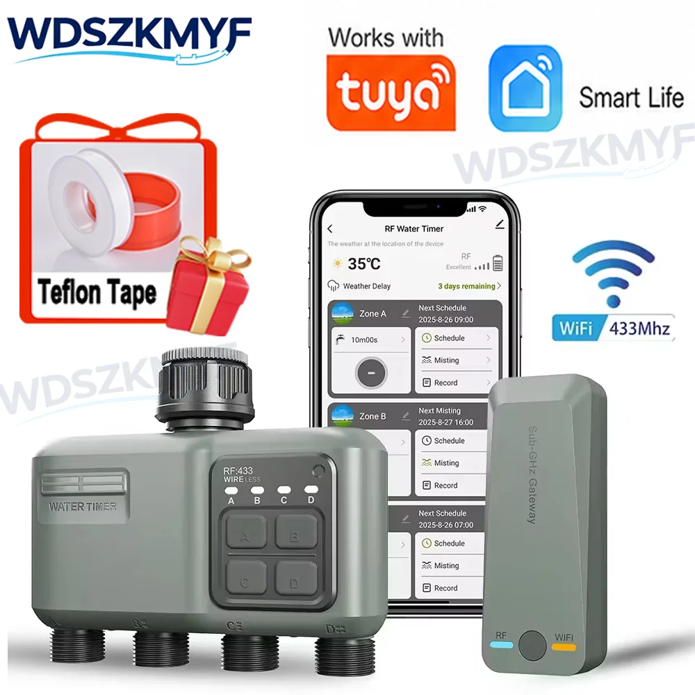 Smart Garden Lock - WiFi RF433 Smart Garden Sprinkler Water