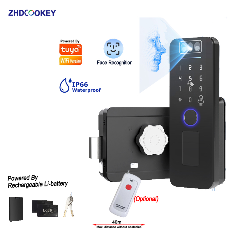 Smart Garden Lock - Tuya Wifi SmartLife 3D Face Recognition