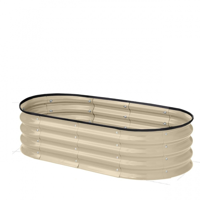 1PCS Oval-shaped Galvanized St - đánh giá và giá Smart Garden Storage