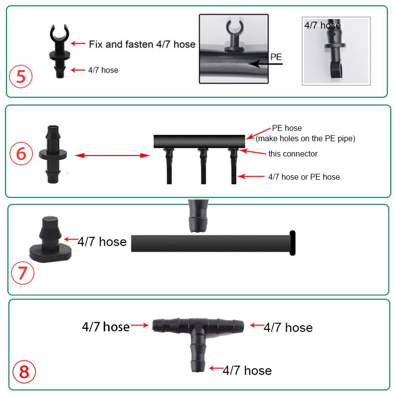 50pcs Garden Drip Irrigation C - đánh giá và giá Smart Garden Tower