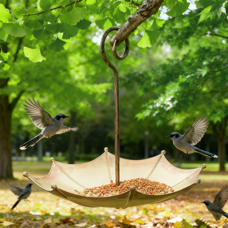 Retro Mini Umbrella Shaped Bir - đánh giá và giá Smart Garden Umbrella