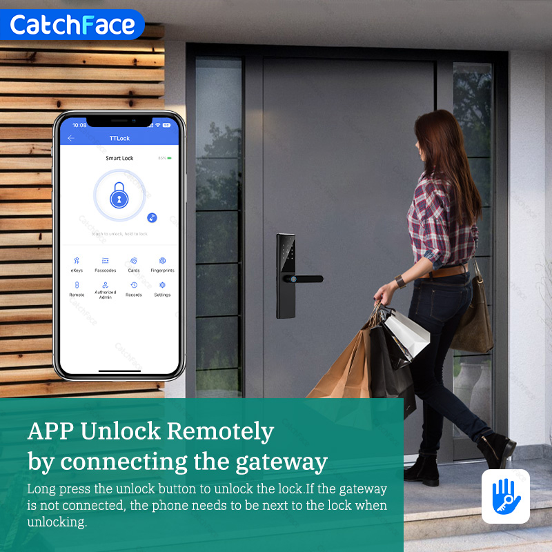 Bluetooth Fingerprint Door Loc - đánh giá và giá Smart Garden Door Lock