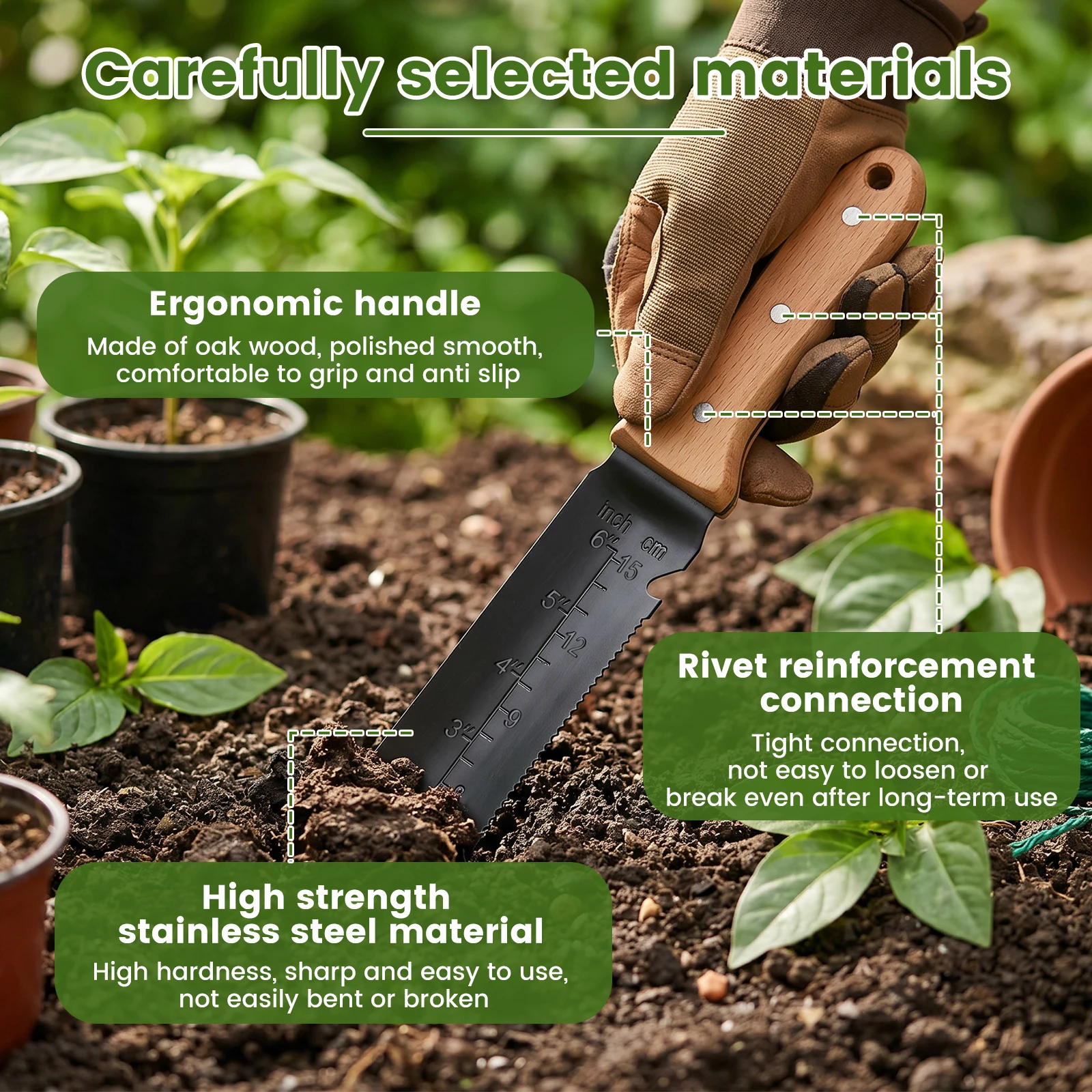 Garden Trowel Stainless Steel  - đánh giá và giá Smart Garden Edging