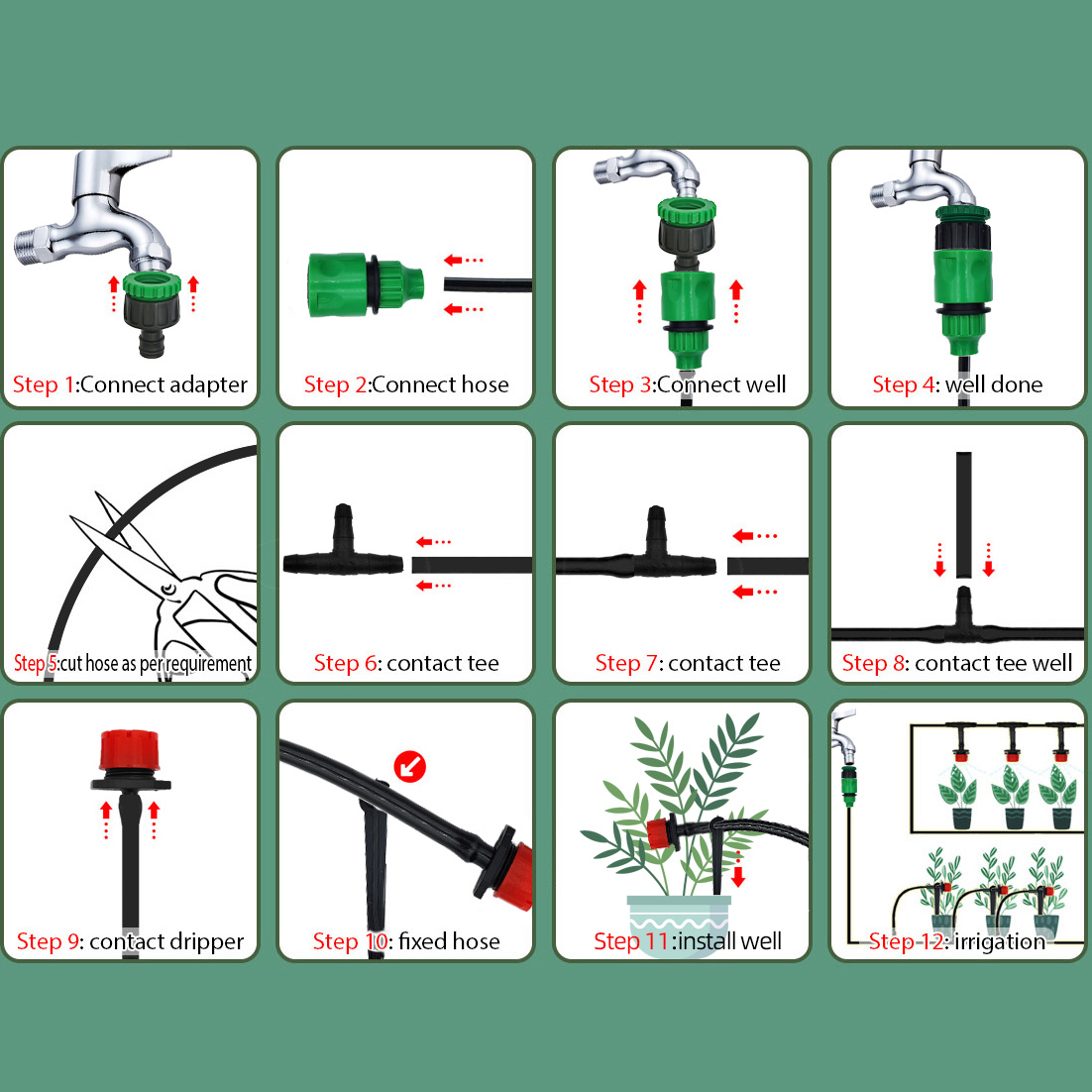 Greenhouse 15M-30M DIY Drip Ir - đánh giá và giá Smart Garden Tower