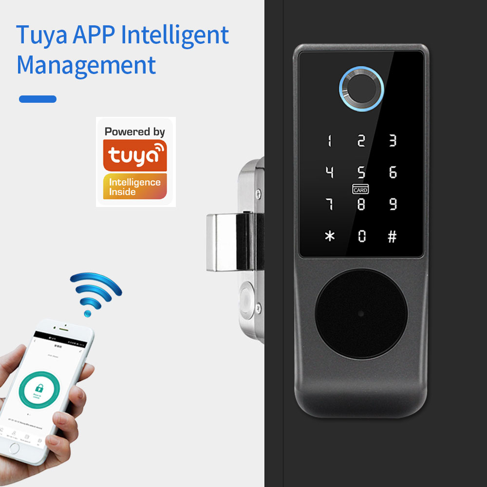 TUYA WIFI Smart Door Lock Fing - đánh giá và giá Smart Garden Door Lock