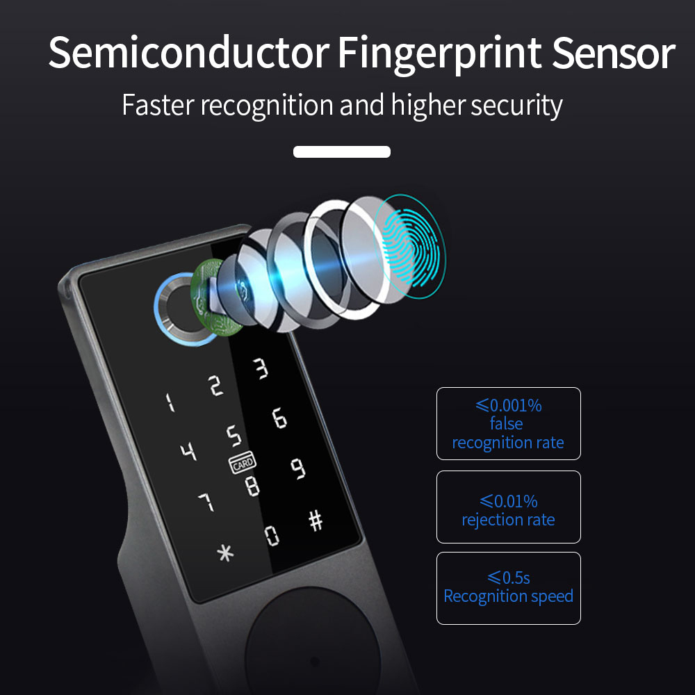 TUYA WIFI Smart Door Lock Fing - đánh giá và giá Smart Garden Door Lock