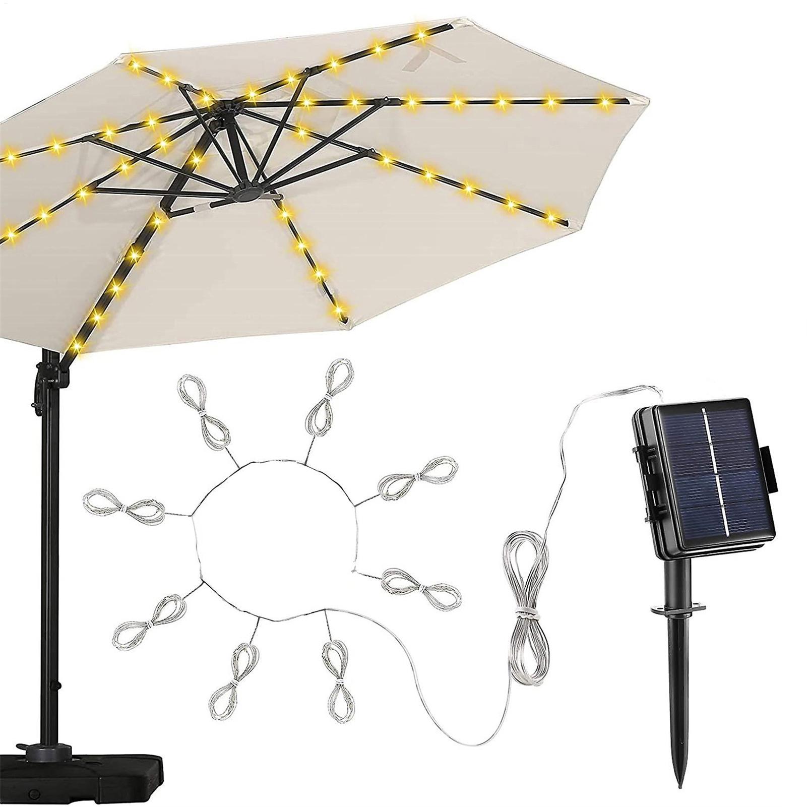 104 LED Solar Power Patio Umbr - đánh giá và giá Smart Garden Umbrella