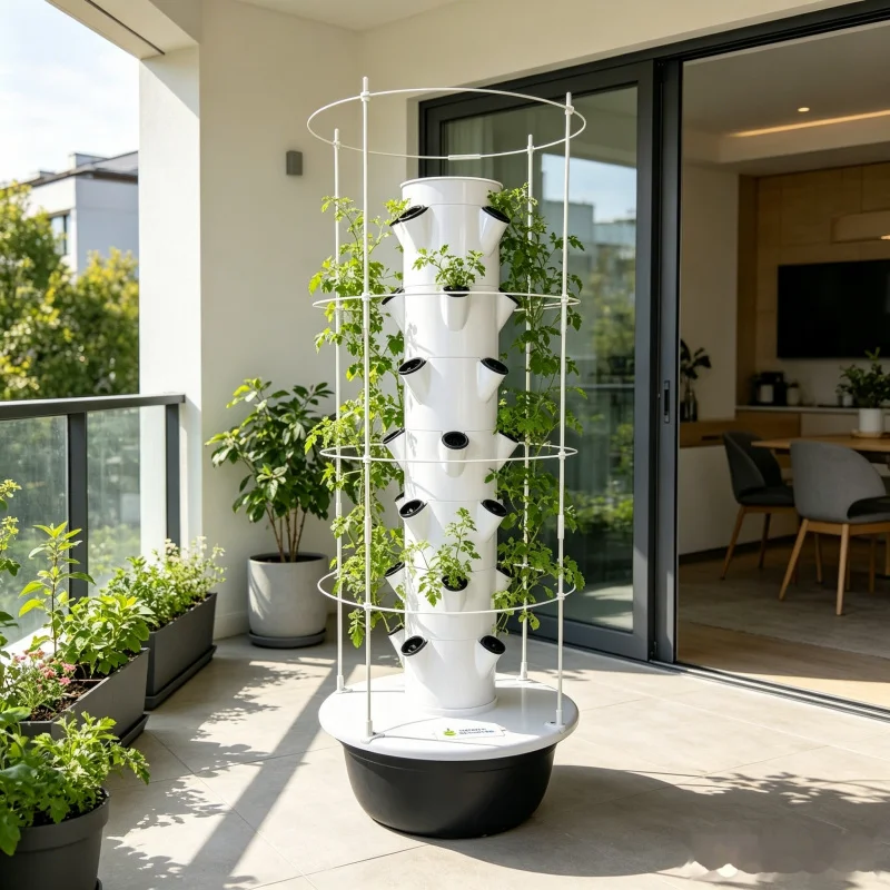 9 Layer Hydroponic Tower Indoo - đánh giá và giá Smart Garden Trellis