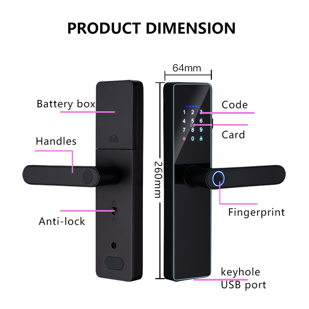 2026 New WiFi Tuya APP Smart D - đánh giá và giá Smart Garden Door Lock