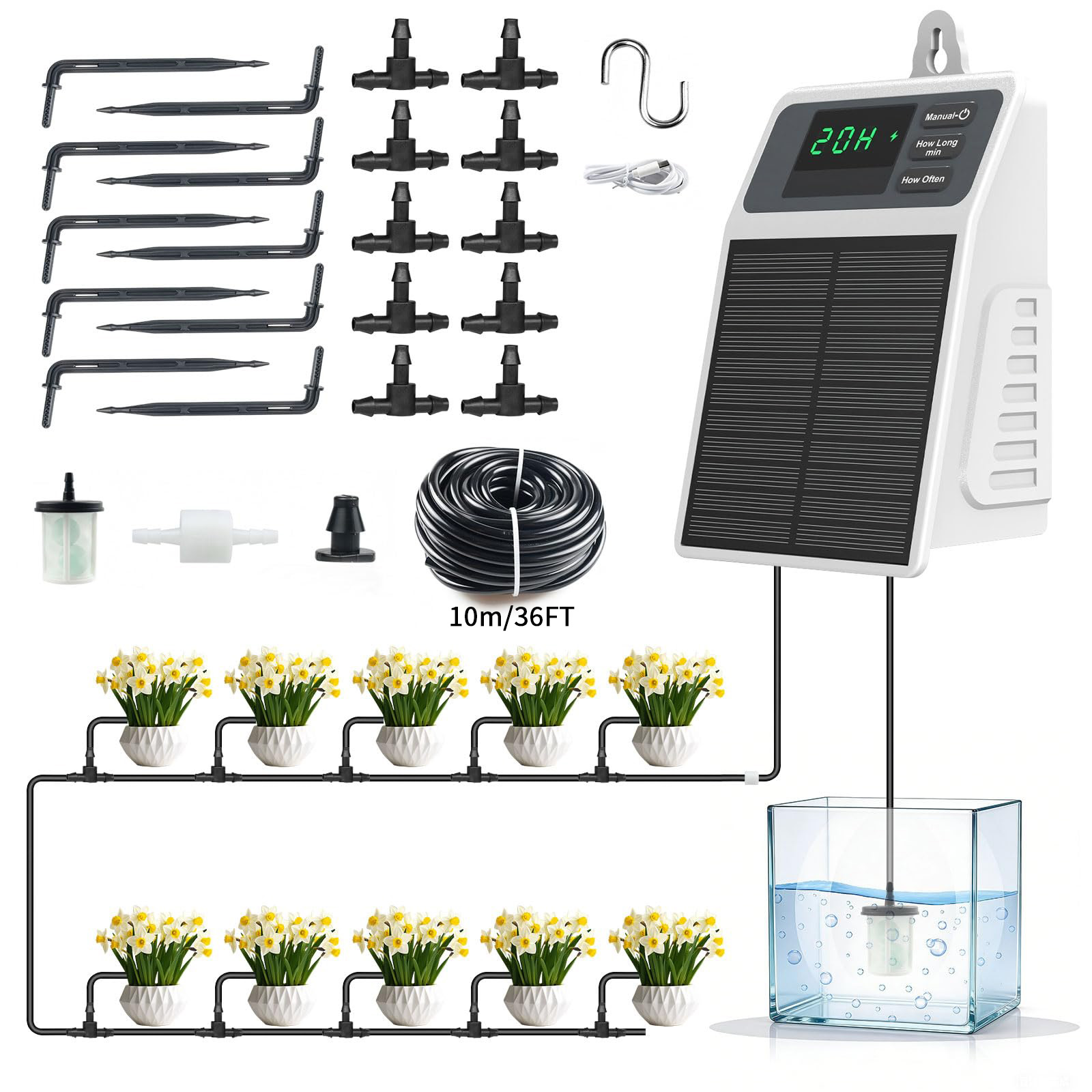 Upgraded Solar Drip Irrigation - đánh giá và giá Smart Garden Tower