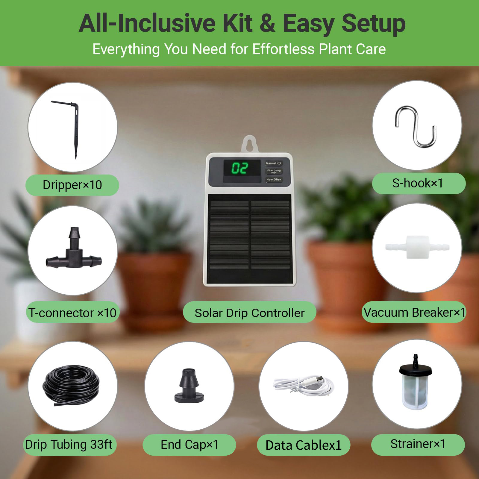 Upgraded Solar Drip Irrigation - đánh giá và giá Smart Garden Tower