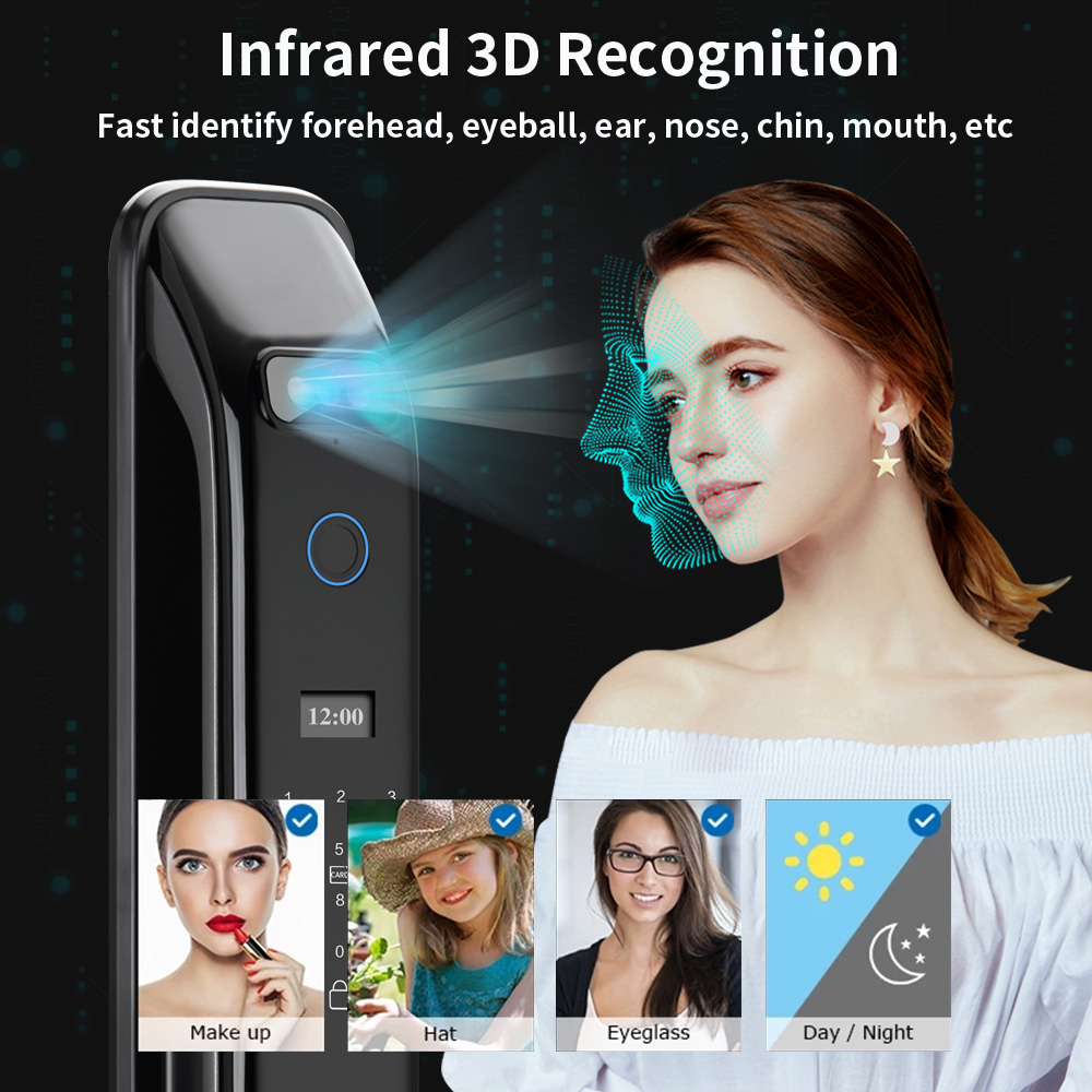 3D Real-time Intercom Face Rec - đánh giá và giá Smart Garden Door Lock