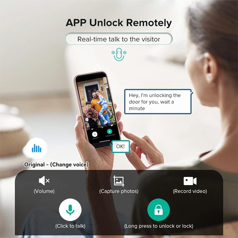 3D Real-time Intercom Face Rec - đánh giá và giá Smart Garden Door Lock