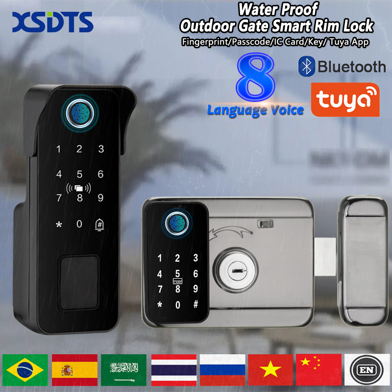 Waterproof Smart Door Lock Fin - đánh giá và giá Smart Garden Lock