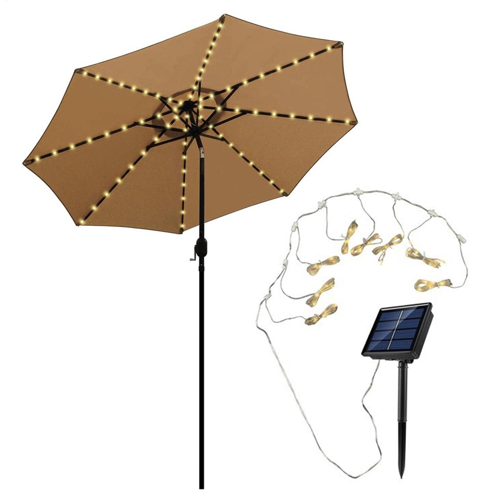 104 LED Umbrella String Light  - đánh giá và giá Smart Garden Umbrella