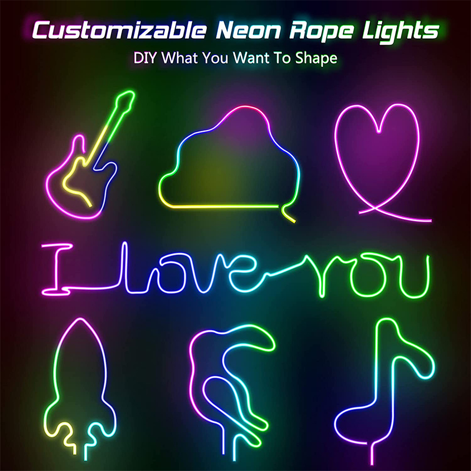 RGBIC LED Neon Strip 12V 96LED - đánh giá và giá Smart Led Garden
