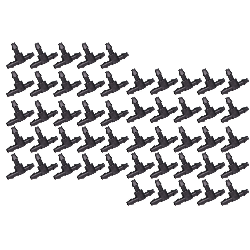 50 Pcs Black 1/4 Inch Barbed T - đánh giá và giá Smart Garden Tower