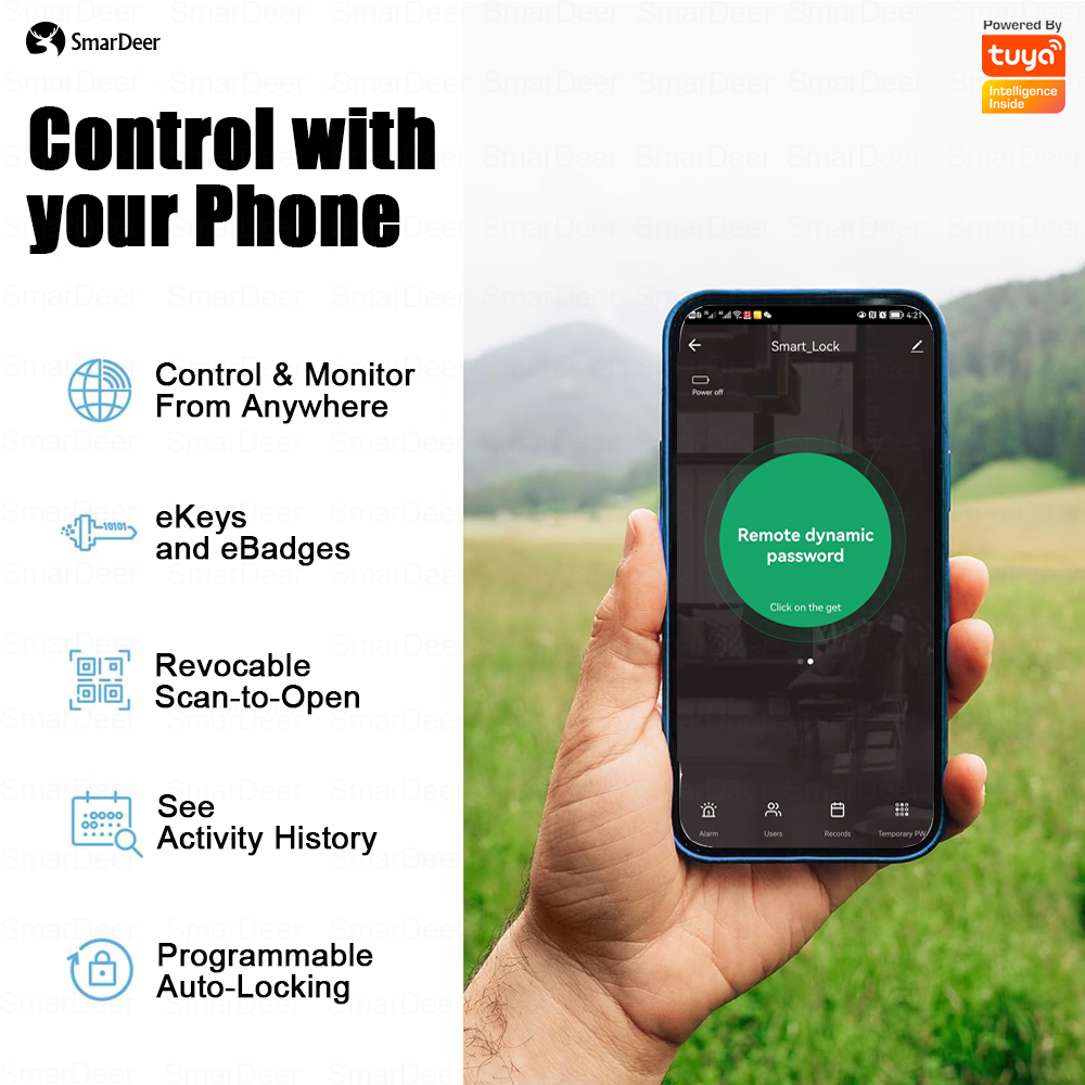 SmarDeer Electronic Door Lock  - đánh giá và giá Smart Garden Lock