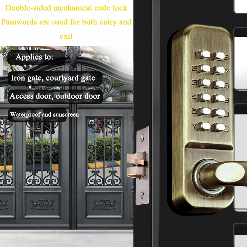 Double-sided Long Handle Keyle - đánh giá và giá Smart Garden Door Lock