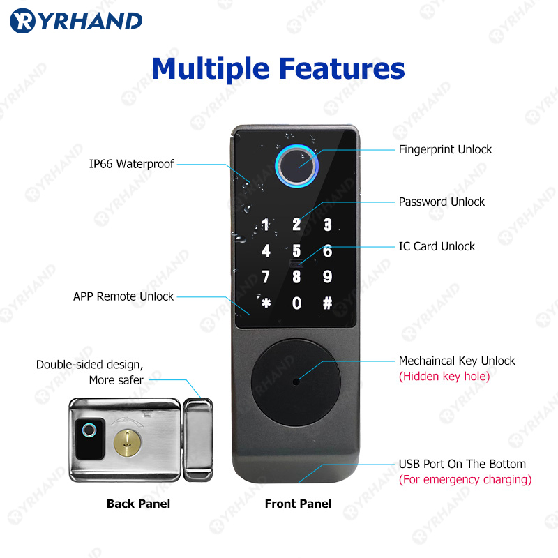 Tuya Smart lock Waterproof Wif - đánh giá và giá Smart Garden Lock