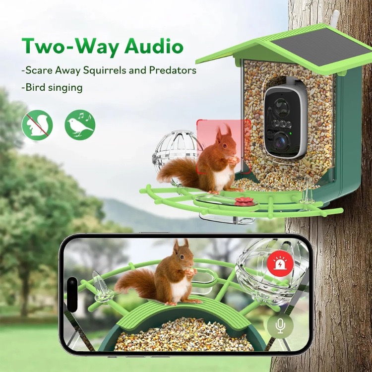 Smart Bird Feeder 4MP Full HD, - đánh giá và giá Smart Bird Feeder Camera